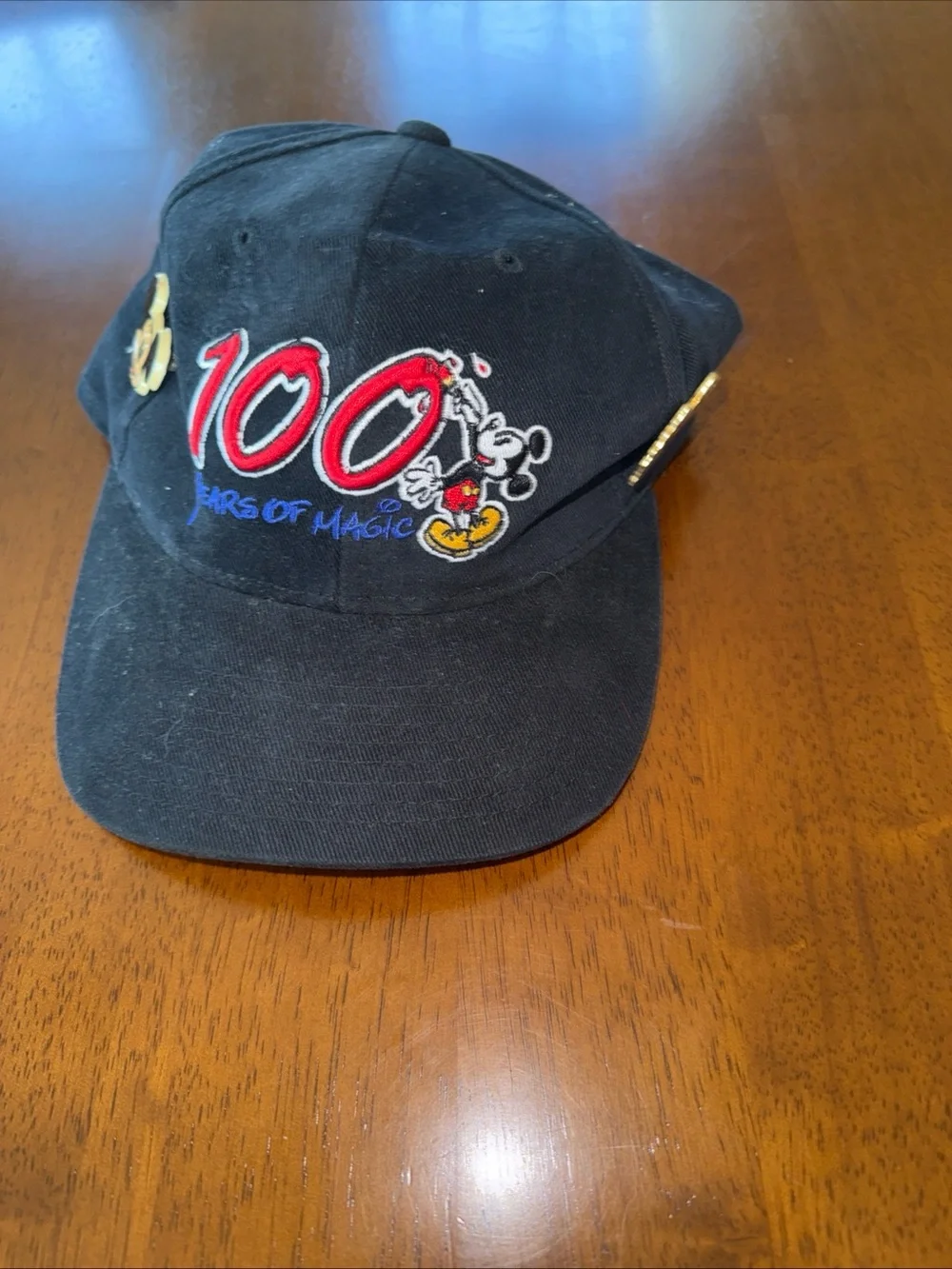 Walt Disney 100 Years Of Magic Cap Hat Mickey w 2 pins
